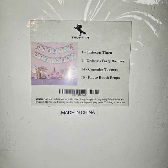 Unicorn Birthday Party Decor New Party Supplies - Picture 7 of 8